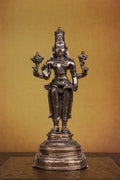 8.5″ Perumal Statue | Handcrafted Panchaloha | Polished Finish