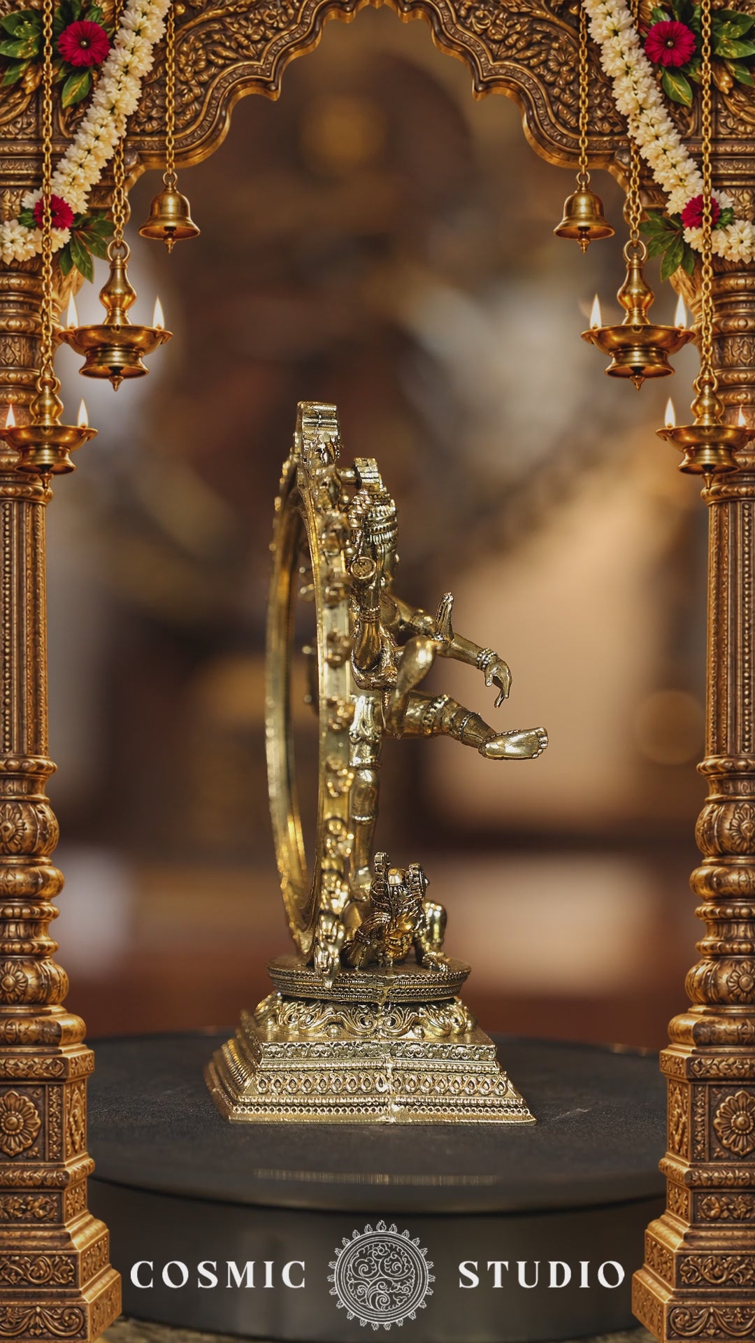 6″ Nataraja Cosmic Dancer | Super Fine Brass | Polished Finish — video
