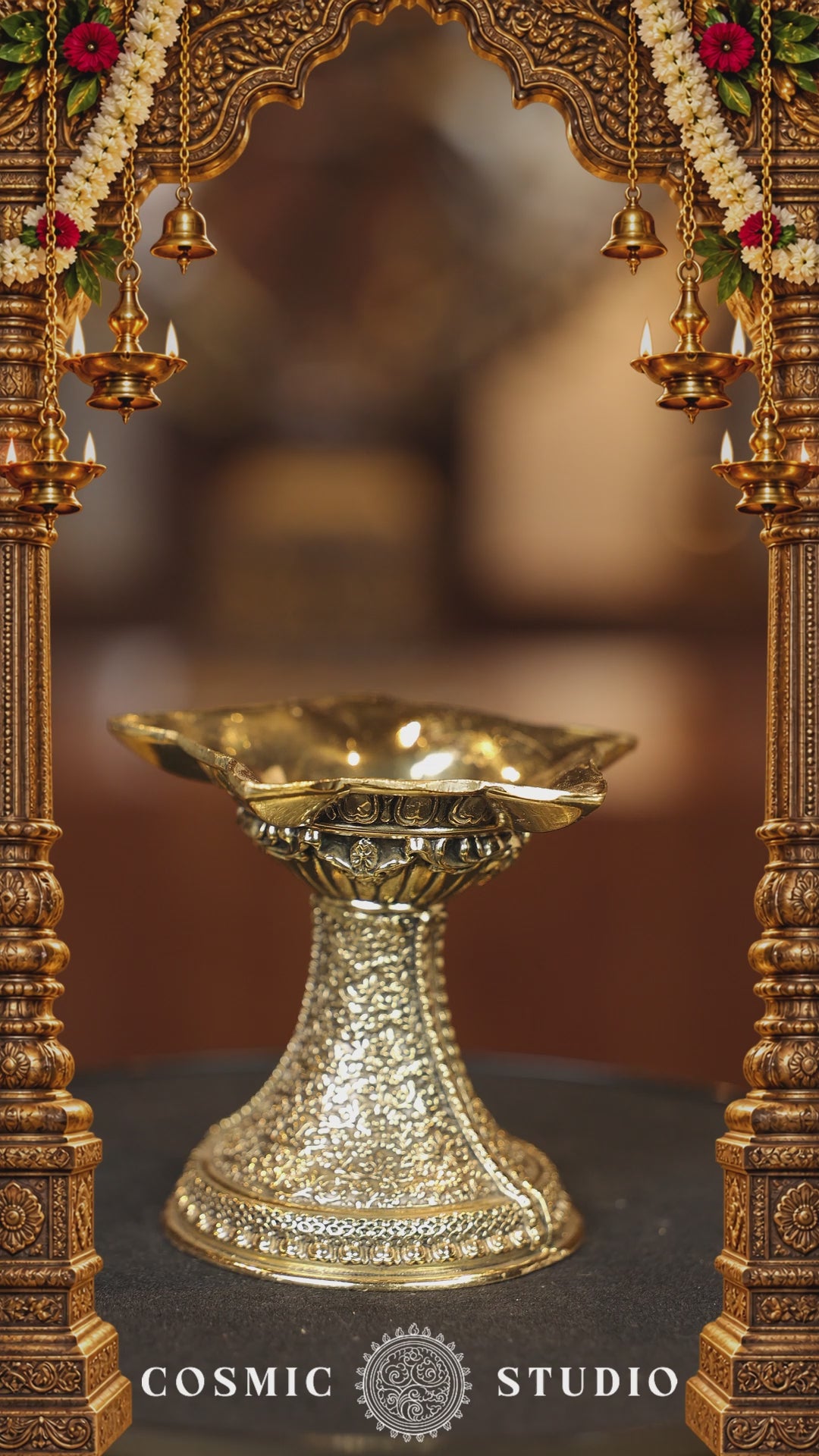 3″ Lamp with Stand Engraving Pair | Super Fine Brass | Polished Finish — video