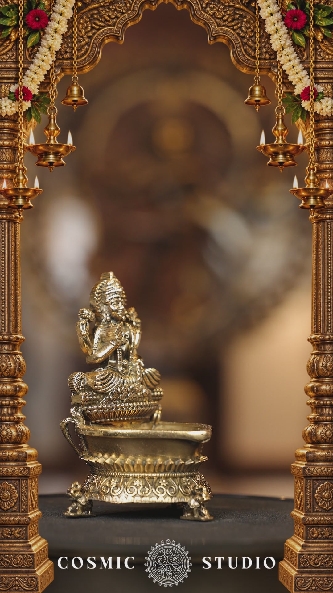 4″ Lakshmi Lamp | Super Fine Brass | Polished Finish — video