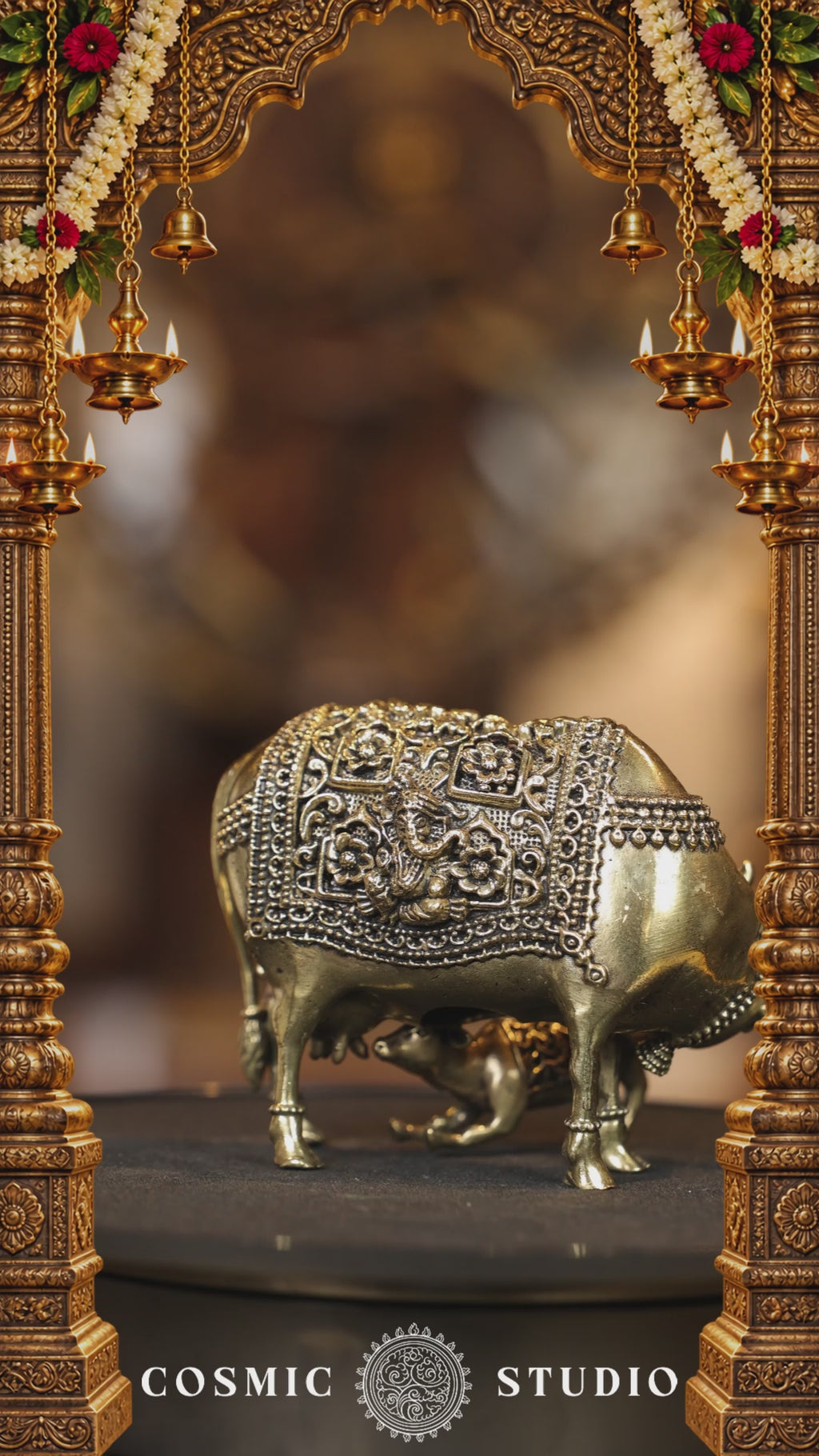 3″ Cow and Calf | Super Fine Brass | Polished Finish — video