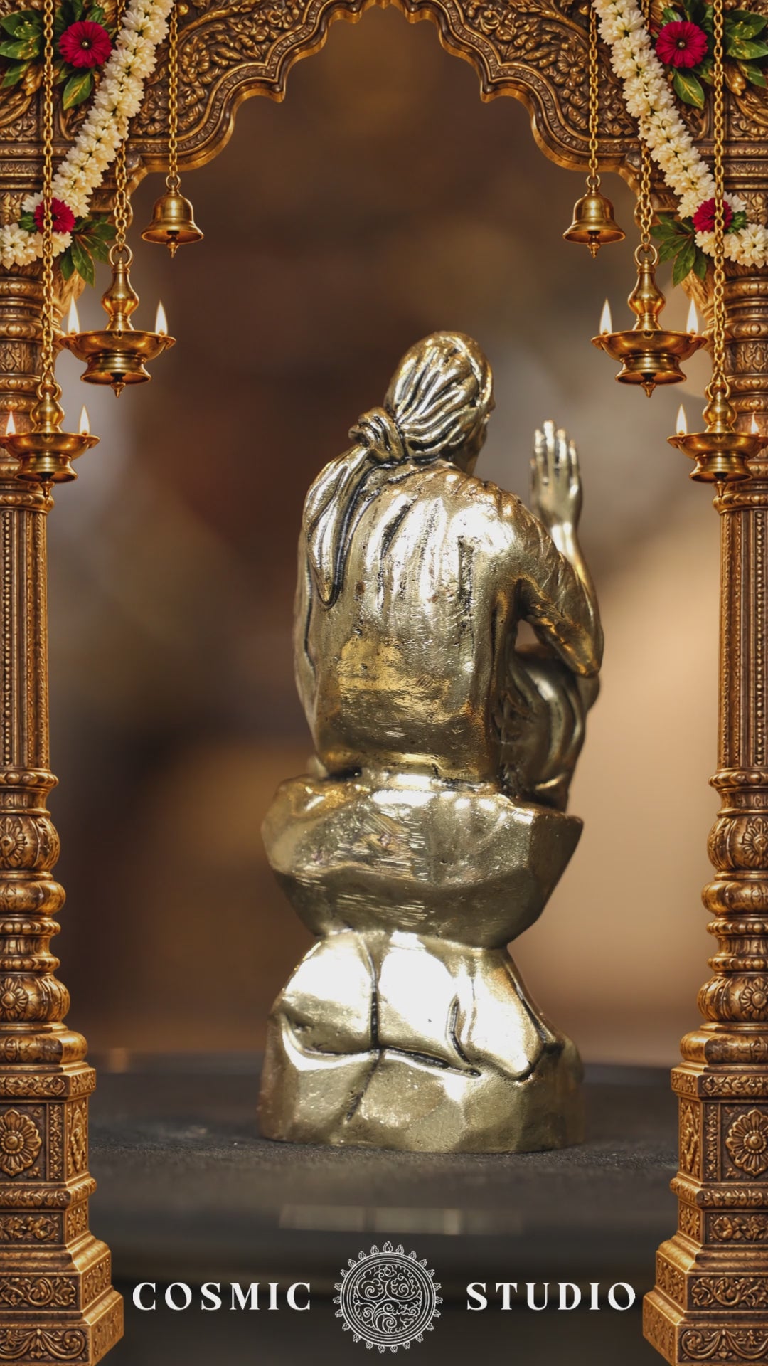 4″ Sitting Saibaba | Super Fine Brass | Polished Finish — video