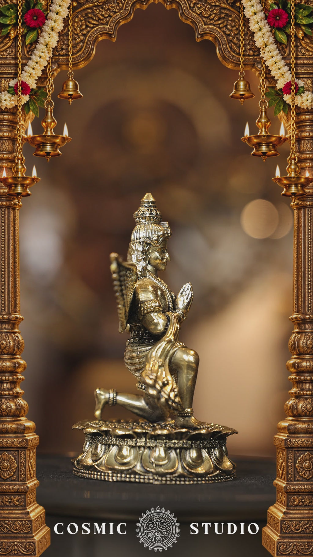 4″ Garudhan Kneeling | Super Fine Brass | Polished Finish — video