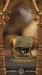 3″ Cow with Calf Base | Super Fine Brass | Double Chola Finish — video