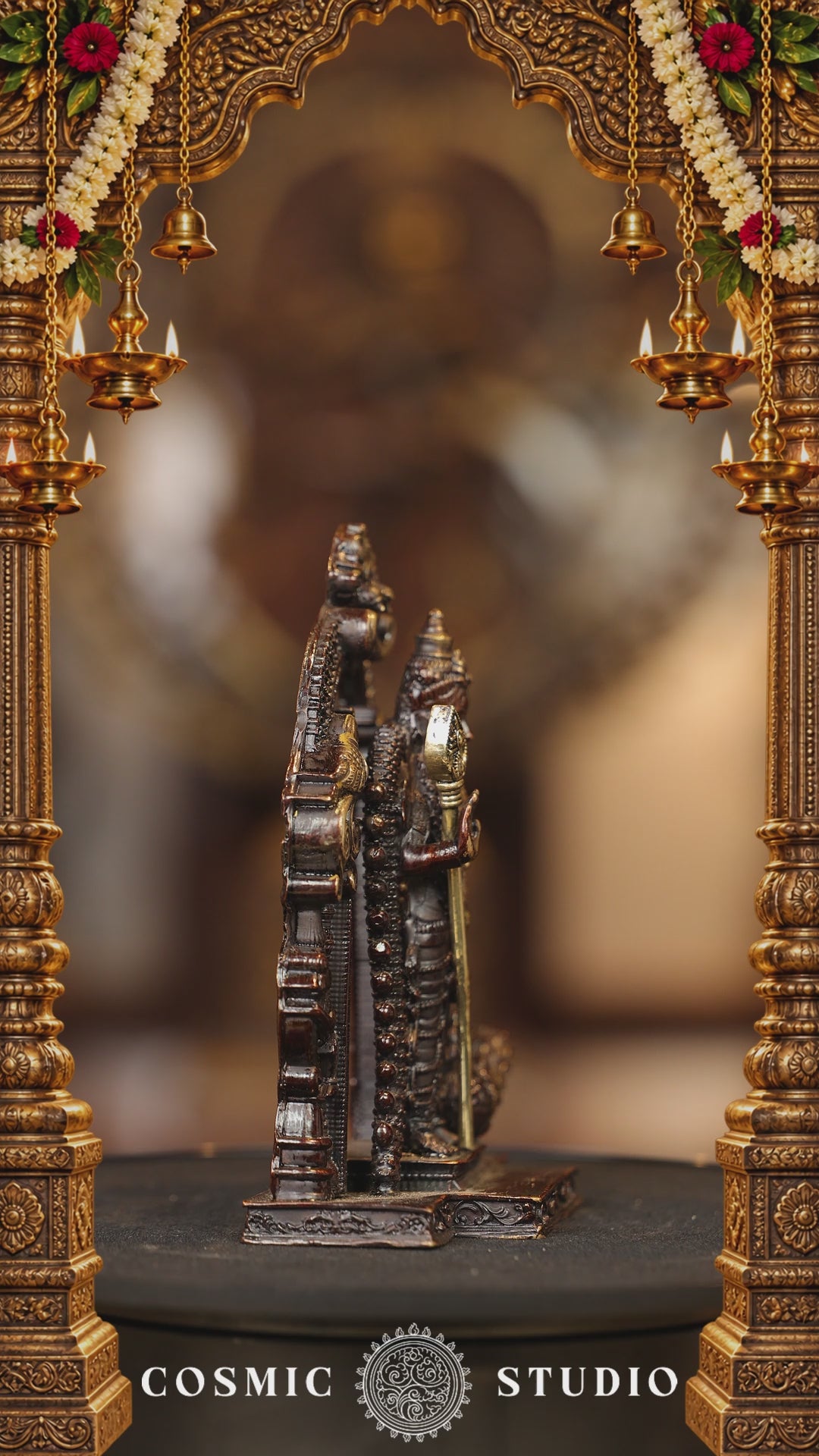 5″ Murugan with Arch | Super Fine Brass | Brown Gold Finish — video
