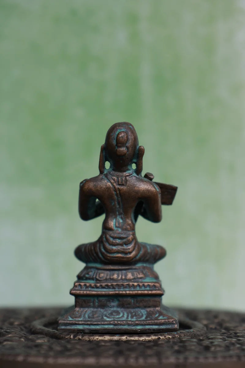 2″ Sri Ramanujar | Panchaloha | Green Patina Finish