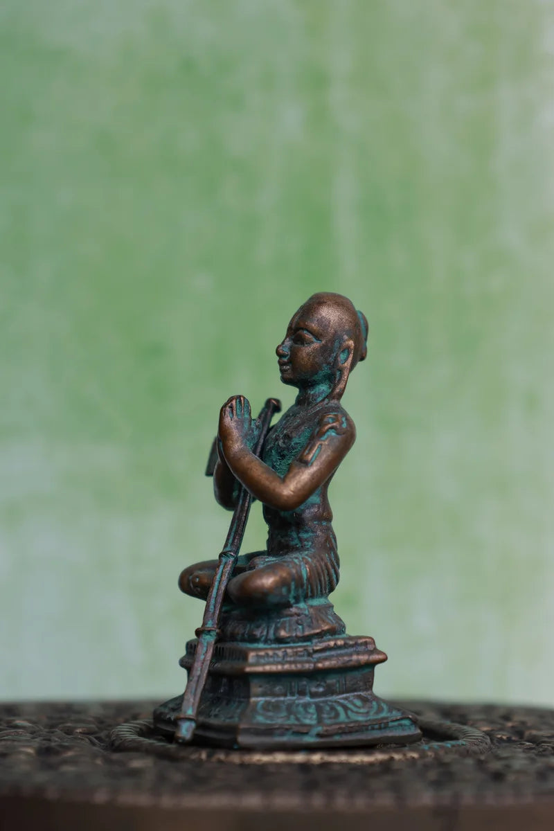 2″ Sri Ramanujar | Panchaloha | Green Patina Finish