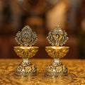 4″ Sangu Chakaram Lamp | Super Fine Brass | Polished Finish