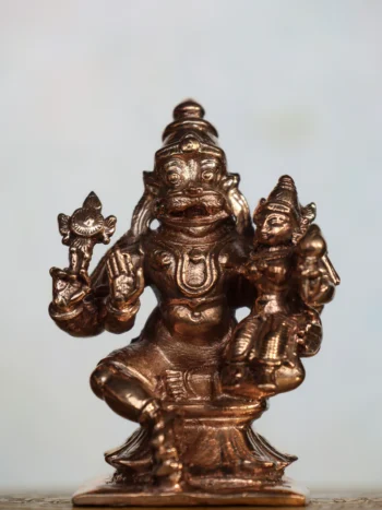 2.5″ Lakshmi Narasimar Idol | Handcrafted Panchaloha