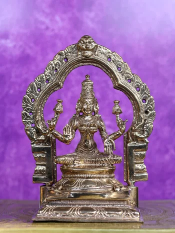 5″ Divine Mahalakshmi with Arch | Handcrafted Panchaloha
