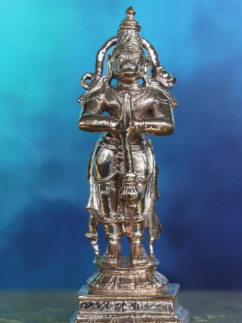 4″ Standing Hanuman in Anjali Mudra | Handcrafted Panchaloha