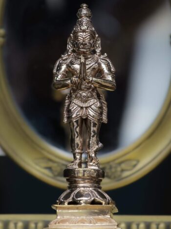 5.5″ Standing Hanuman in Anjali Mudra | Handcrafted Panchaloha