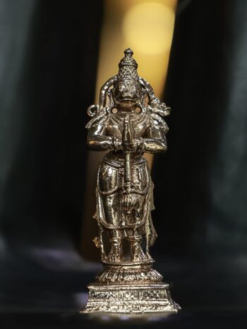 4″ Standing Hanuman in Anjali Mudra | Handcrafted Panchaloha