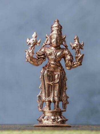 4″ Lord Dhanvantari Idol | Handcrafted Panchaloha