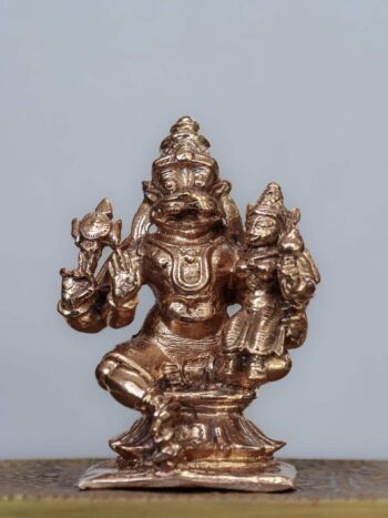 2.5″ Lakshmi Narasimar Idol | Handcrafted Panchaloha