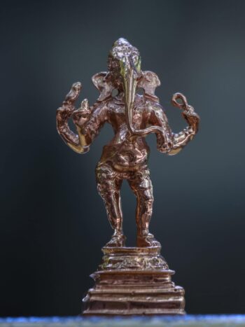 3.5″ Thiruvanaikaval Ganesha | Handcrafted Panchaloha