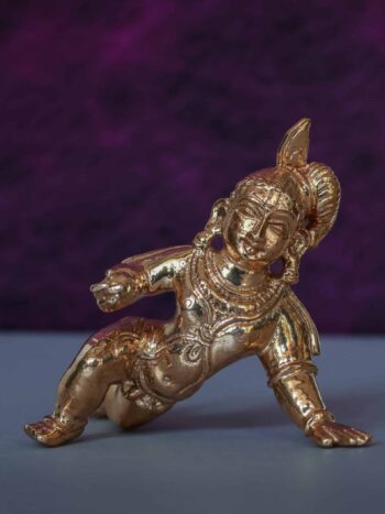 Crawling Krishna Idol | Handcrafted Panchaloha