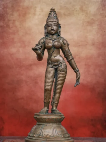 9.5″ Parvathi | Handcrafted Panchaloha | Green Patina Finish