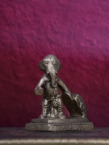 3″ Suitcase Ganesha (Modern) | Handcrafted Brass | Brass Finish
