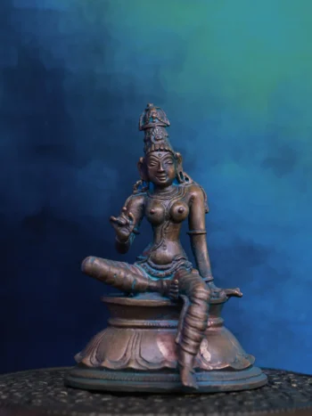 Divine Boga Shakthi | Handcrafted Panchaloha | Green Patina