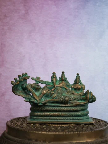 2.5″ Sri Ranganathar | Handcrafted Panchaloha | Green Patina
