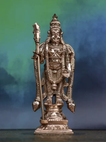 6″ Swamimalai Murugar | Handcrafted Panchaloha | Polished Finish