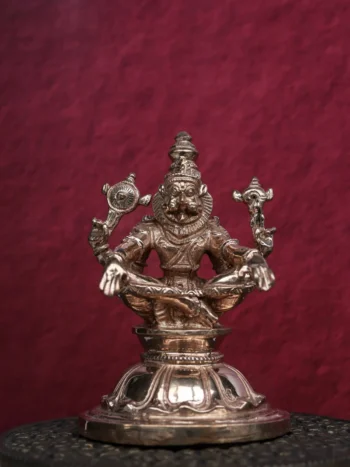 4″ Yoga Narasimha | Handcrafted Panchaloha | Polished Finish