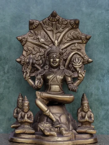 8″ Divine Dakshinamoorthy | Handcrafted Brass