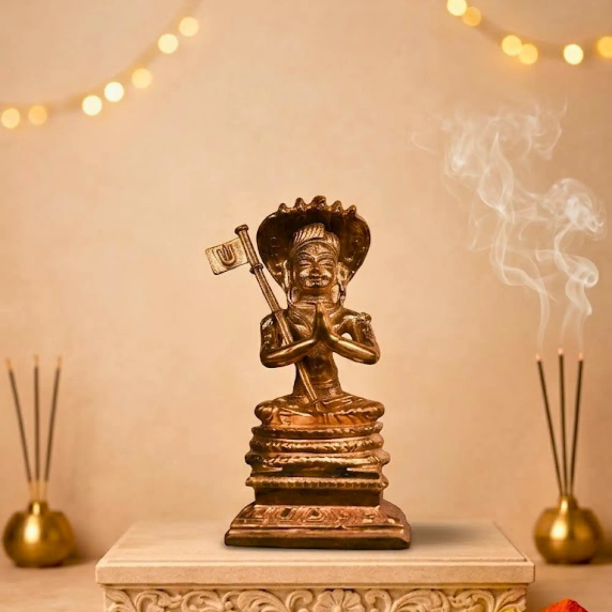 3″ Manavala Mamunigal Idol for Pooja & Home Décor | Handcrafted Panchaloha | Polished Finish - Image 6