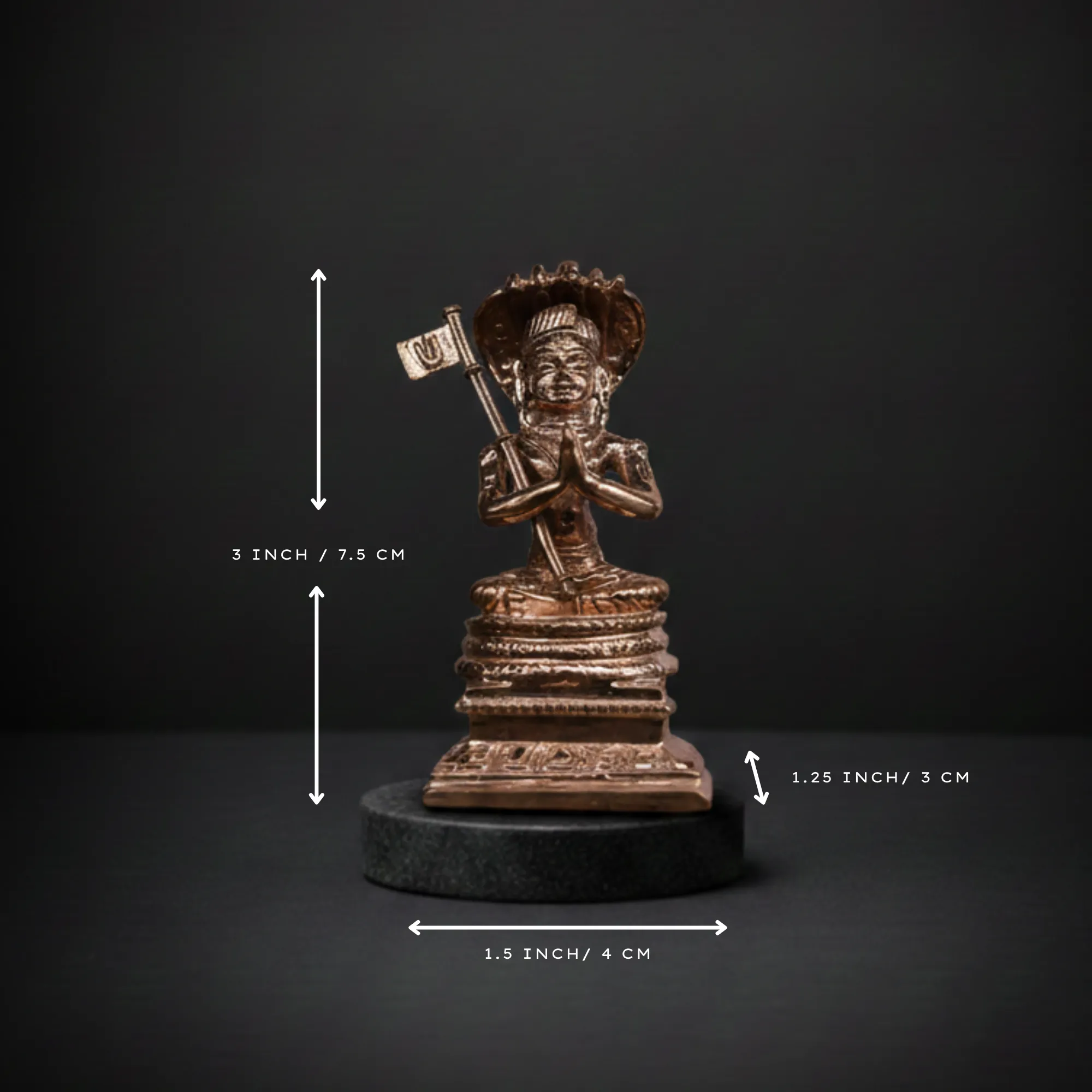 3″ Manavala Mamunigal Idol for Pooja & Home Décor | Handcrafted Panchaloha | Polished Finish - Image 7