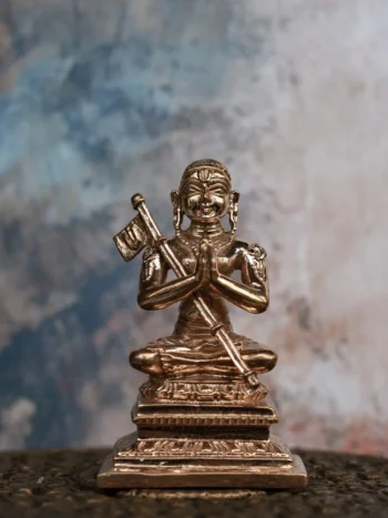 2.5″ Sri Ramanujar Idol for Pooja & Home Décor | Handcrafted Panchaloha | Polished Finish