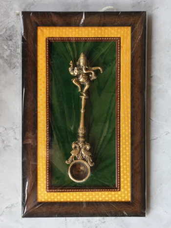 Brass Ganesha Spoon Frame for Home Décor & Gifting | Handcrafted Brass Art Frame (Copy)