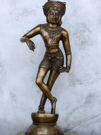 15″ Rishabadevar | Handcrafted Brass | Antique Brass Finish